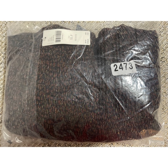 Anthropologie Shimmer Puff-Sleeved Top NWT SZ XLP - Picture 8 of 10